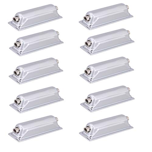 長方形ドラムクローフック10個 鉄製ドラムクローフック スネアドラム用、シルバー