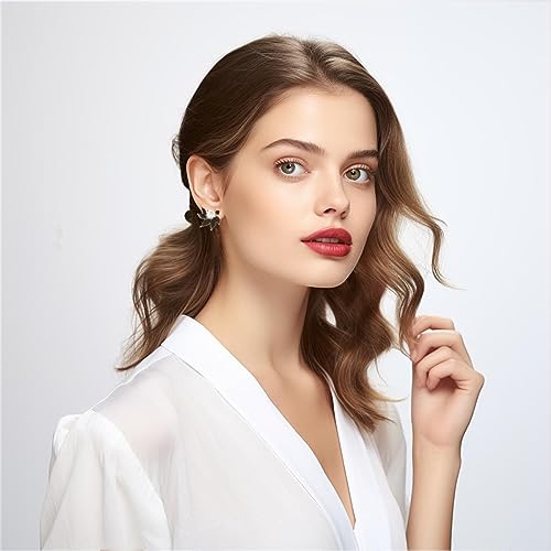 Boucles d'oreilles strass de qualité supérieure au fini brillant précieux