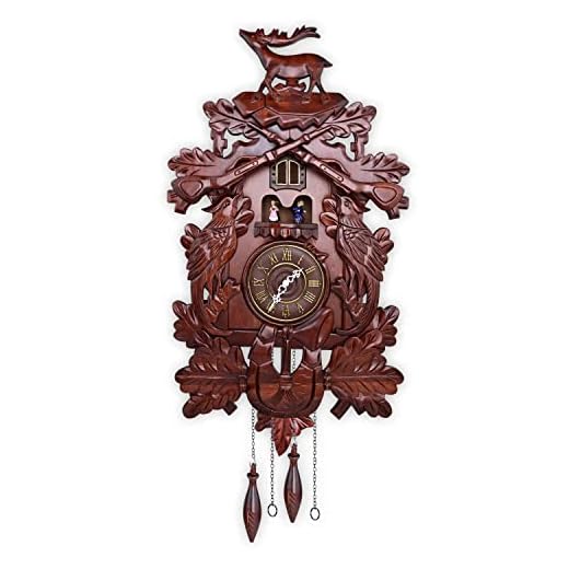 Kendal Cuckoo Clock Large Vintage Deer Handcrafted Wood Cuckoo Clock MX226C