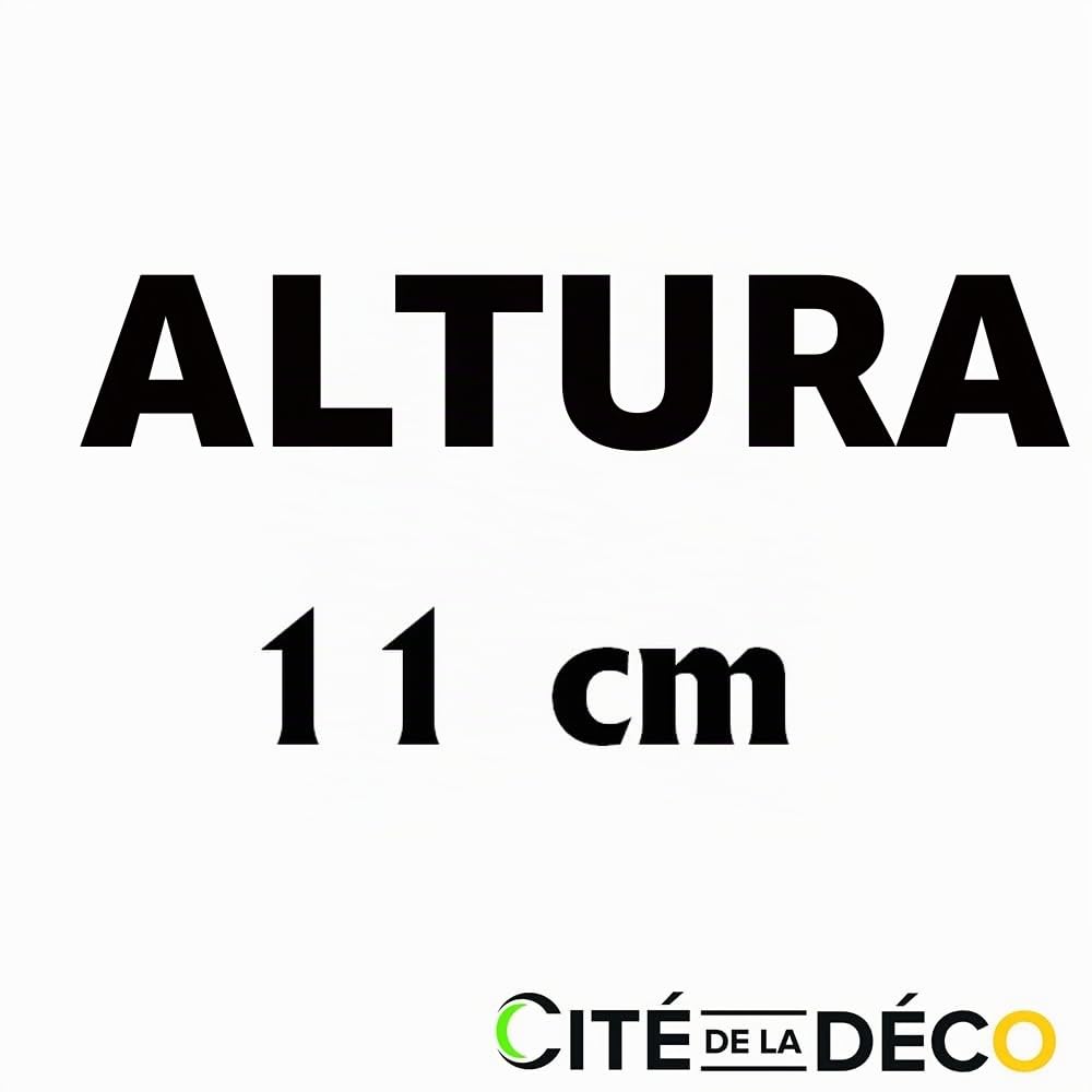 MadeInNature, Zócalo de medio moldeado de estilo Luis XV prepintado blanco de muy alta calidad, diferentes dimensiones, fabricación francesa (largo 2 m altura 11 cm, 6 ml)