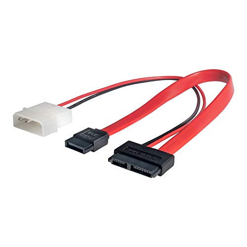 Akyga AK CA 45 Slimline   Adaptador de Cable de alimentación SATA (w) / SATA (w) / Molex