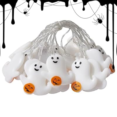 Halloween Party Lighting | Creative Holiday Lights | Pumpkin and Ghost Decorations, Outdoor Halloween Lights, Indoor Ambient Lighting, Whimsical Halloween Decor, Led String Lights for Halloween | Ya disponible en tu tienda friki favorita! En mundofriki.es!