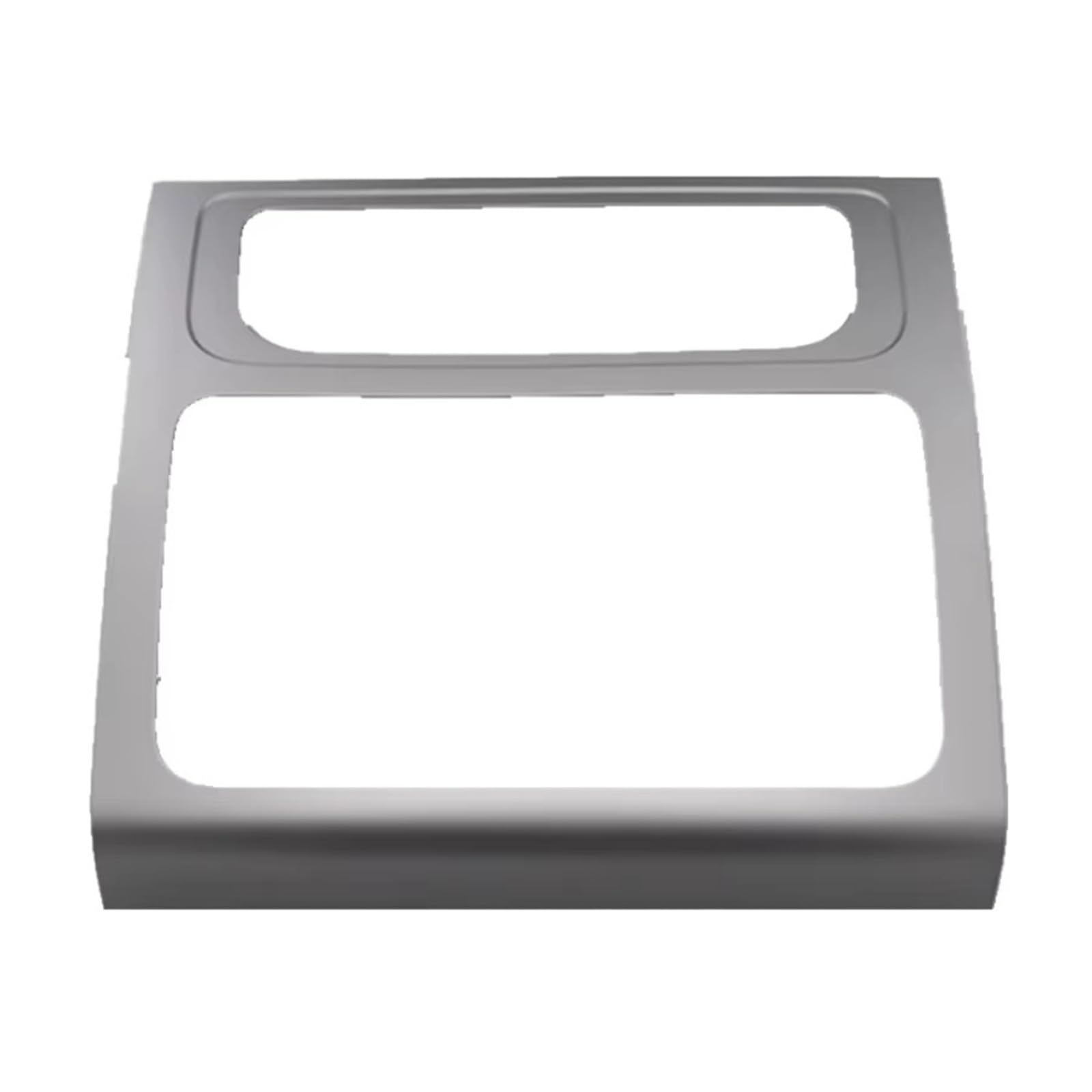 Panel Embellecedor Radio Reproductor DVD Marco Intermedio Caja Panel Aire Acondicionado Plateado 1T0858071 para VW para Touran 2011-2015 Marco Radio para Coche(Silver)