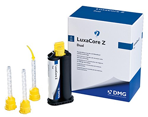 DMG 213330 LuxaCore Z-Dual Automix Shade Refill Kit, 1 gm - 48 gm Cartridge A3, 35 Mixing Tips and 35 Intra Oral Tips, Natural