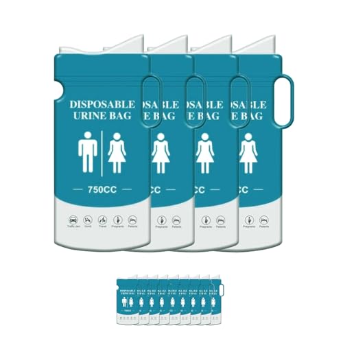 13 Piezas de Orinal portátil para Hombres, Bolsa de orina desechable con asa, Bolsa de Aseo de Emergencia, Orinal de Viaje para Hombres, Mujeres, Embarazadas, Pacientes, Viajes
