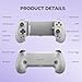 abxylute Mobile Controller for iPhone, iPad, Android Phones, Tablets, Nintendo Switch 1& 2, Wireless Gamepad with Hall Joystick, Hall Trigger (grey)