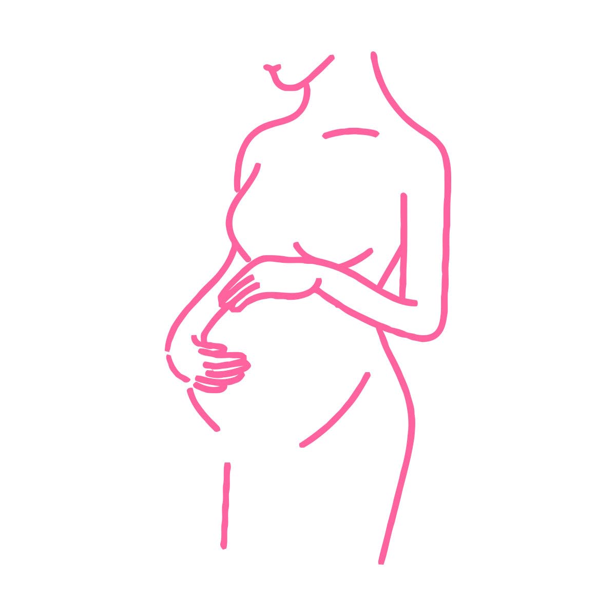 Gender Reveal Party Baby Shower Wall Stickers Pregnant Woman Line Art Vinyl Decals Home Decor Mural Birthday Small - 24x42cm