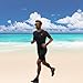 Lo.gas Triathlon Suits Mens,High Elasticity Breathable Quick-Drying Trisuit Race‌ Skinsuits Cycling Swimskin Bike Swim Run Black X-Large