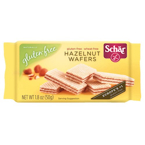 Schar Gluten Free Hazelnut Wafers 1.8 oz (Pack of 80
