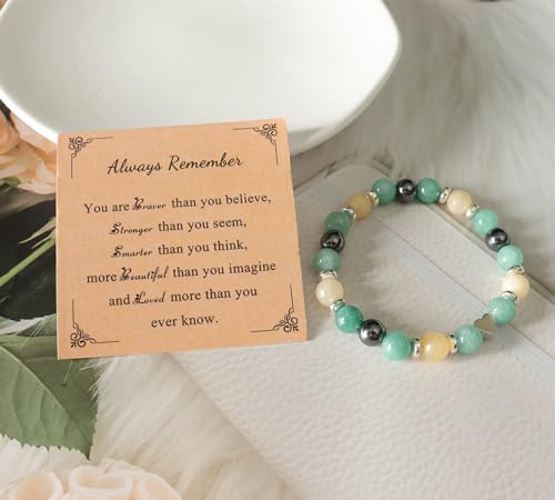 Image of MFTRADING Inspirational Birthday Gifts Small Unique Thanksgiving Gift Jewelry beaded Bracelets for Her Best Friend Sister Niece Daughter Granddaughter