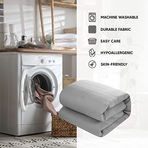 Chic Home 9 Piece Brenton Super Rich Microfiber Stitch Embroidered Comforter, King, Black,CS3952-AN - Image 4