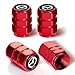5pcs Car Key Chain whth tire Valve Stem Caps for Mazda M2 M3 M5 M6 MX5 RX7 RX8 A8 CX9 MX6 R3 CX-5 CX-7 CX-8, Car Key Fob Car Dust Caps Combo Set, Key Chain Keyring Accessories-MZD-red