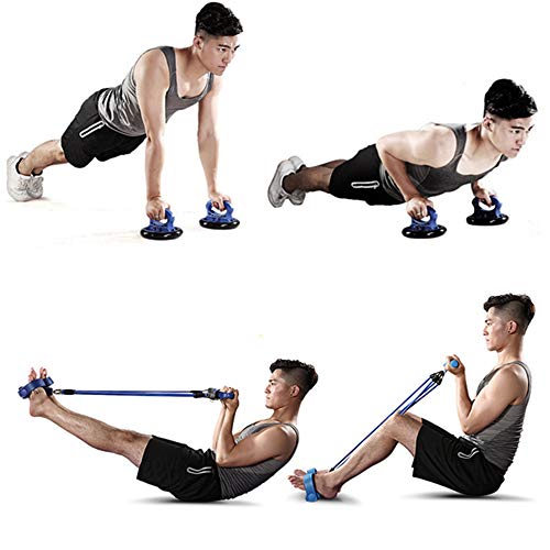 Conjunto de equipamento fitness multifuncional Hola-Luz para treinamento de umbigo com suporte push