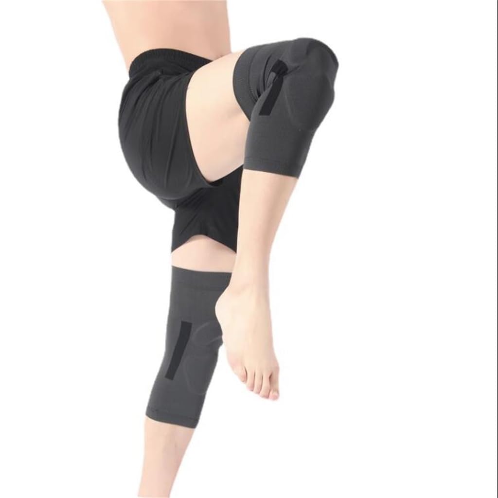 MRKU Rodilleras Deportivas Antideslizantes con Soporte y Calentadores, Finas, para Danza, para Mujer, con protección anticaídas para Las articulaciones.