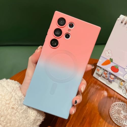 Coque Samsung S21 silicone liquide dégradé anti-rayure pour protéger