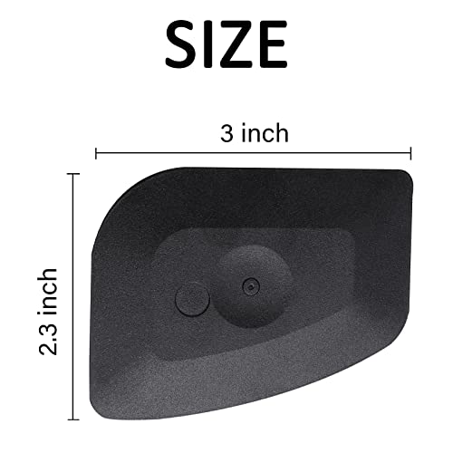 3Pack Plastic Pot Scraper Pan Scraper Tool Kitchen Scrapers Iron Skillet Scraper Grease Food Scraper Dish Scraper Cast iron Pan Pot Skillet Cleaner Cleaning Scraper Accessories Kit (3set, Black) - Thumbnail 6