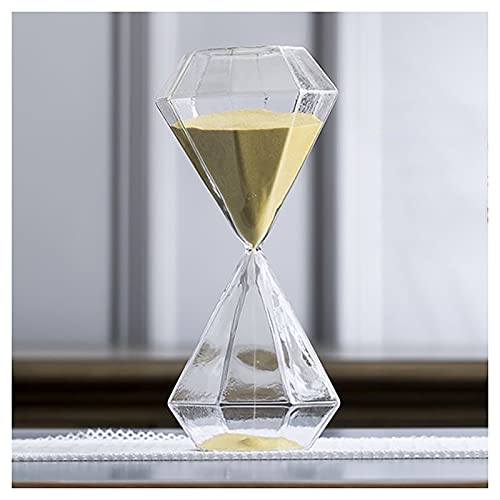 Verre de sable 60 min romantique en forme géométrique pour intérieur chic - 2
