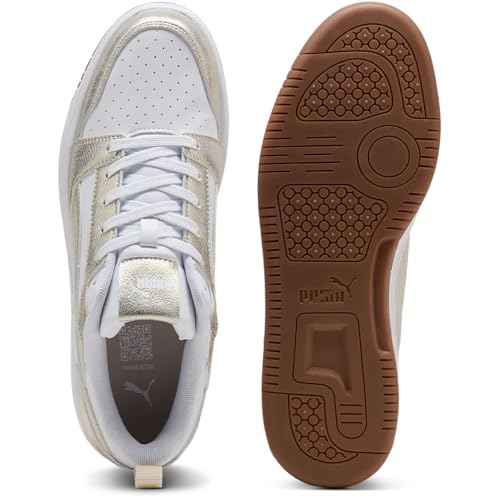 Puma Rebound v6 Low Metallic baskets confortables avec semelle adhérente