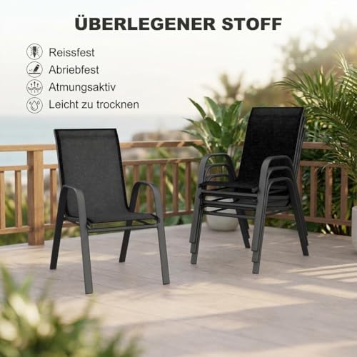 Chaises de jardin ergonomiques résistantes aux intempéries