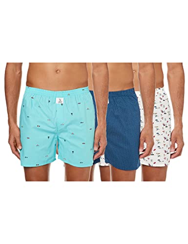 Image of Longies Men's Cotton Printed Regular Boxer Shorts