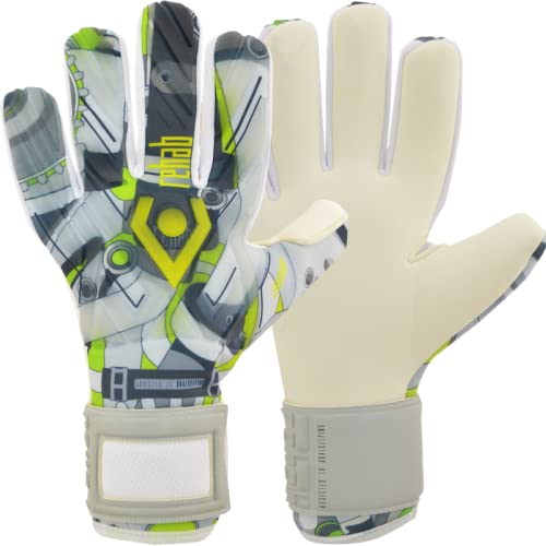 Rehab - Torwarthandschuhe - Extreme NC Grau - mit Pro Grip - Fussballhandschuhe für Erwachsene und Kinder Größe 5-11 Cover