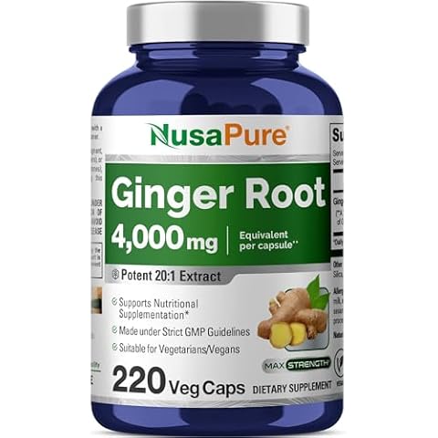 NusaPure Ginger Root 4000 mg Capsules Cover