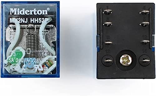 Relé electromagnético MY2NJ con base zócalo bobina DC 24V micro mini interruptor 6