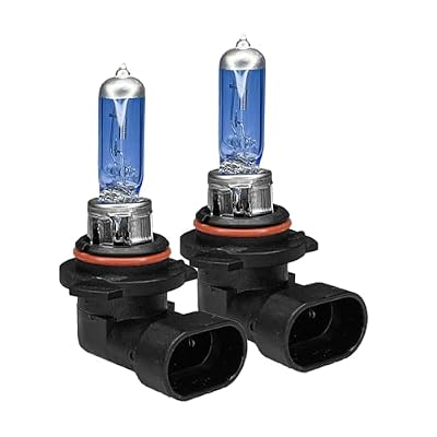 2 PCS 9006 Headlight Bulb, 12V 100W Car Halogen Spotlights, Super Bright High/Low Front Fog Light Bulb Replacement, Universal Auto Light Lamp Fit for Most Cars, Trucks, SUVs(White)