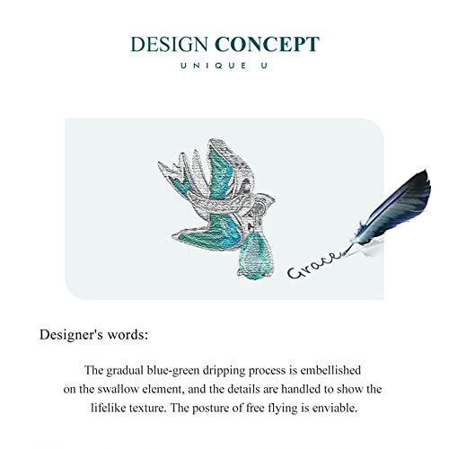 Breloques d'oiseau en argent pour bracelet et collier de printemps
