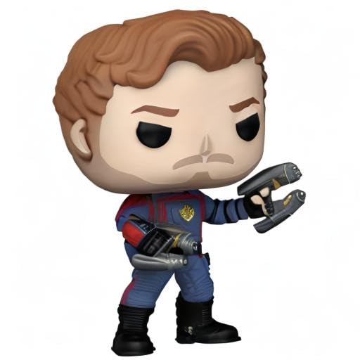 Funko POP Vinyl Marvel: GOTG3, Star-Lord -Bobblehead, Glow in The Dark Uniform Edges Collectible Figure - Image 4