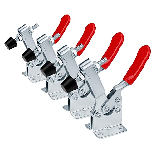 Scooter Corner Kniehebelspanner Schnellspanner 4Pcs Toggle Clamp GH-201-B 90KG Fassungsvermögen Geeignet für handgefertigte Produkte Schleifwerkzeugbau