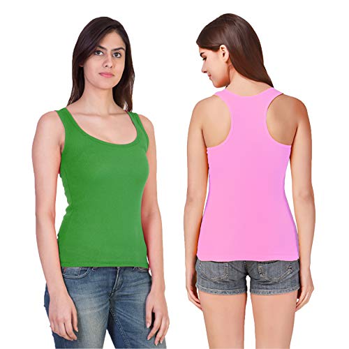 Image of Camisole Tank Top Vest Racerback Sando Camis for Women, Girls (Pack of 2)