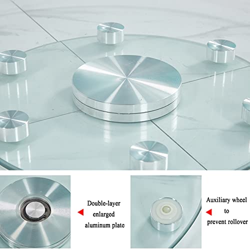 Plateau de table rond en verre rotatif pour simplifier les repas conviviaux