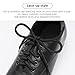 Stelle Tap Shoes for Girls Boys Lace Up PU Leather Dance Shoes for Little Kid/Big Kid(Black,3ML)