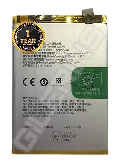 Image of Original BLP893 Battery for Oppo Reno 7 Battery with 1 Year Warranty ***(R116)