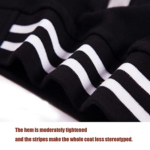 Dhspkn Kids Baseball Jacket Varsity Style Casual Fit Sport Boys Girls Team Uniforms Cardigan Sweatshirt Pink-4Years #TOP4