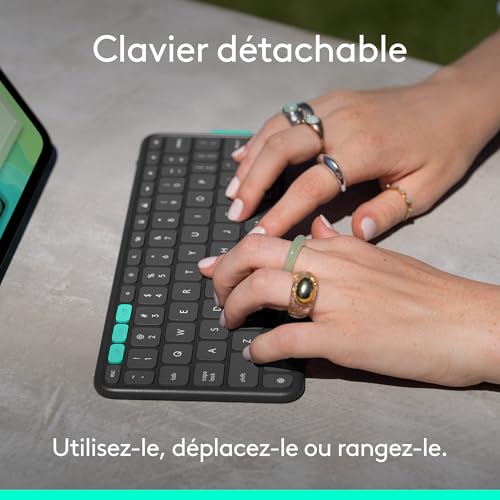 Flip Folio étui clavier pour iPad Pro 11 pouces M4 et iPad Air 11 pouces M2 et M3 5e génération 2024 - vue 5