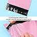Teqooza 6.8 x 10 inch Pink Poly Mailer Envelopes Shipping Bags with Self Adhesive Strip, Waterproof and Tear-Proof Postal Bags, Pack of 50