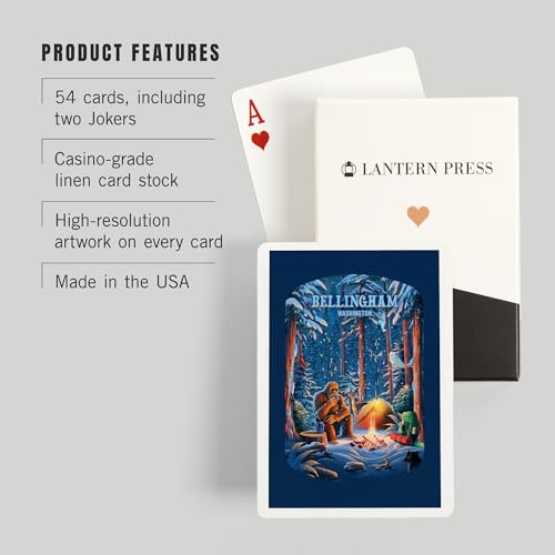 Baraja de Póker tamaño poker 52 cartas Lantern Press miniatura 3