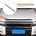 Heutamo Front Hood Bumper Upper Cover Compatible with Toyota Land Cruiser 250 Prado J250 LC250 2024 2025, Black Front Hood Grille Upper Center Cover (Matte Black)