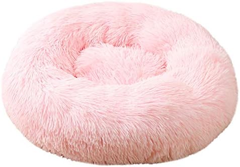 SYLC Donut Pet Bed, Donut Dog Bed Large, Donut Pet Bed for Cats, Pet Cave Bed, Dog Round Bed Medium, Warm Cave Nest Sleeping Bed, Luxury Cat Cushion (L(60cm),Teal)