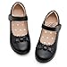Stelle School Shoes for Girls Uniform Mary Jane Dress Shoes Flats Church Music Recitals(Little/Big Kids)(Black,12ML)