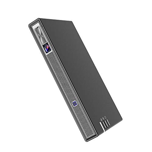 Mini proiettore, videoproiettore Supporto per la Protezione degli Occhi Bluetooth WiFi, Batteria ad Alta capacità Integrata, Compatibile con HDMI/USB per Home Entertainment