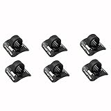ZYAMY 6pcs Alloy Guides W/C-Clips Alloy Bicycle Shift Brake Housing Line Tubing U Buckle for MTB Road Bike Brake Derailleur Shift Cables, Black