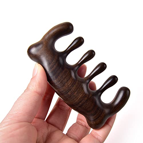 Experience Relaxation: MUJIANG Wooden Hair Comb Massage Embrace Cute Bear!