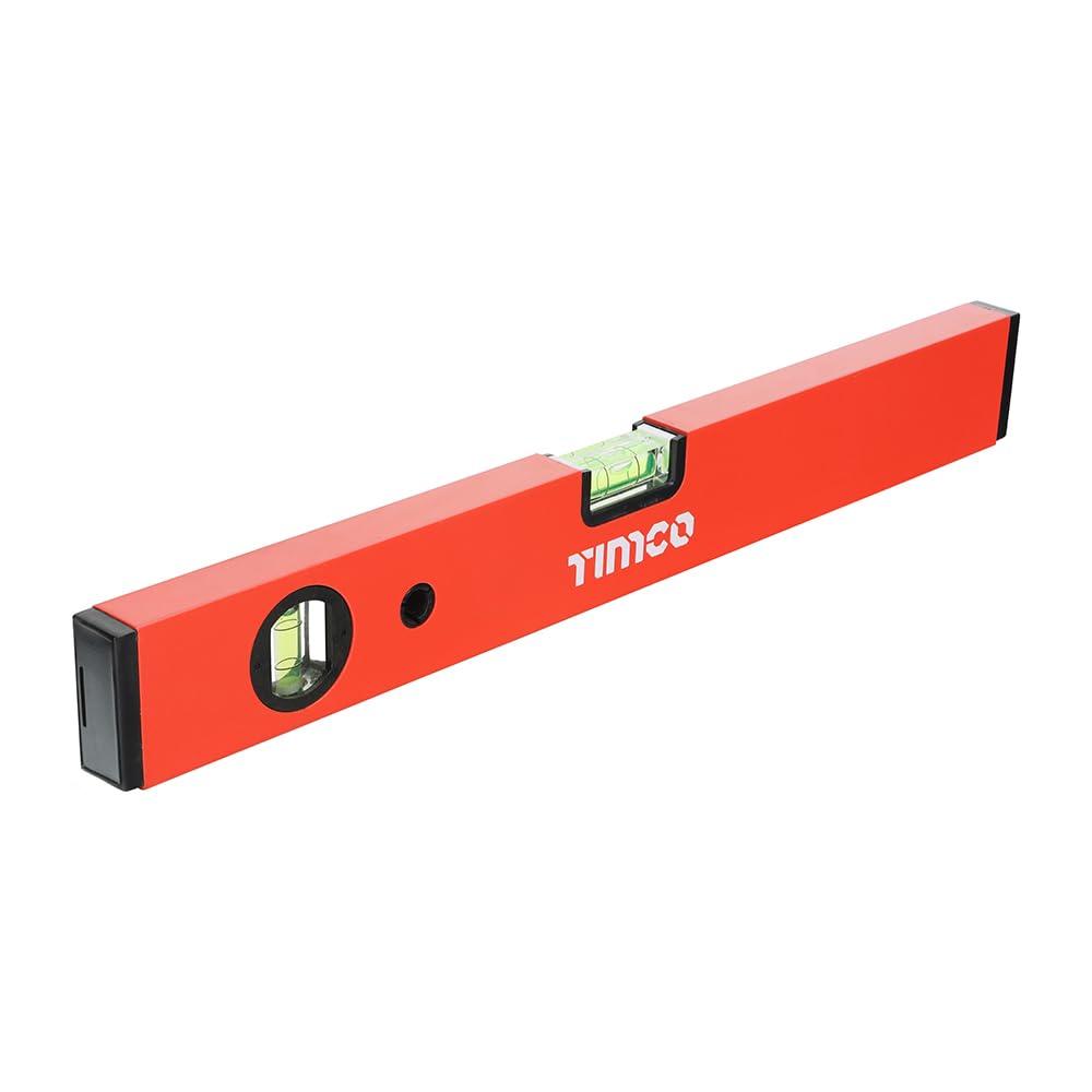 TIMCO - Spirit Level - Box Beam (Size 400mm - 1 Each), Red