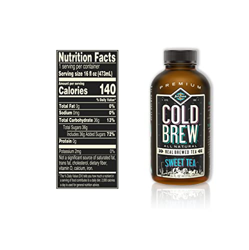 Arizona Cold Brew Sweet Tea - Premium Cold Brew Iced Tea With Cane Sugar thumb #2