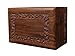 Bogati Hand Carved Rosewood Urn with Border Design (Large)