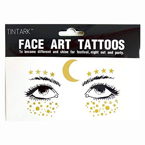 3 Sheets Temporary Face Tattoo Stickers for Makeup
