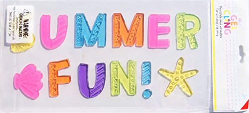 Impact Innovations Summer Fun! Window Gel Clings - 13 Piece